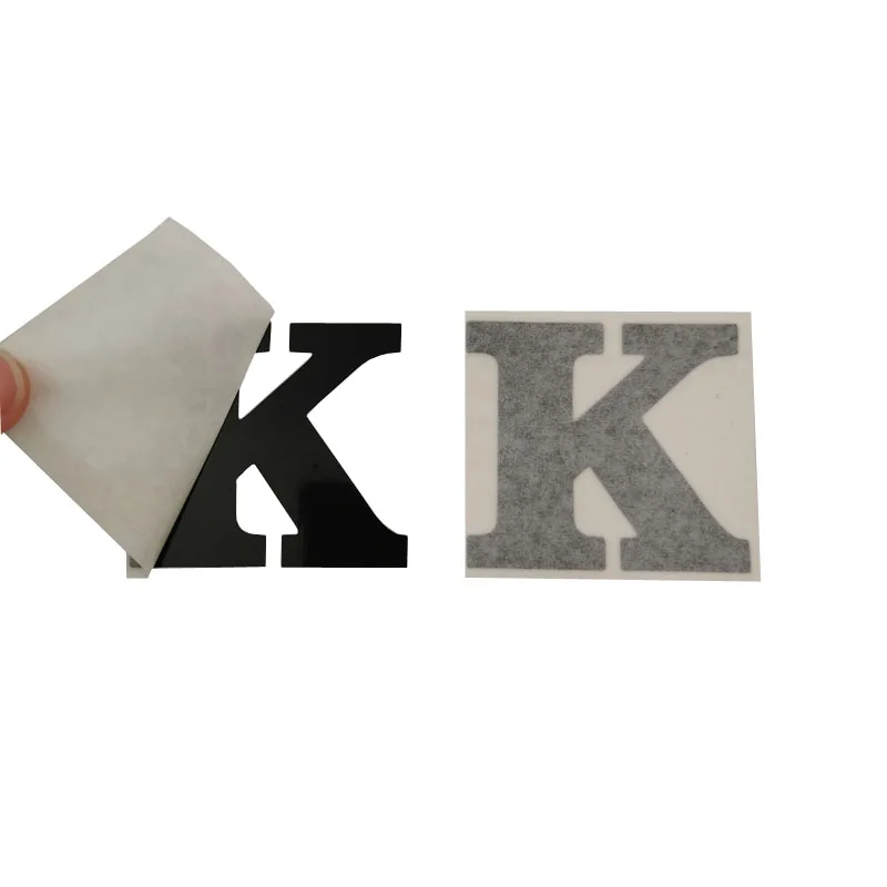 Self Adhesive A-Z Alphabet Custom Vinyl Die Cut Letter Sticker Individual Cut 0-9 Number Label Decal
