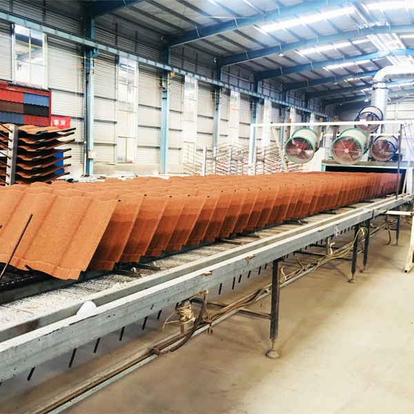 stone chip coated aluminum zinc step tiles roofing sheets in lagos nigeria