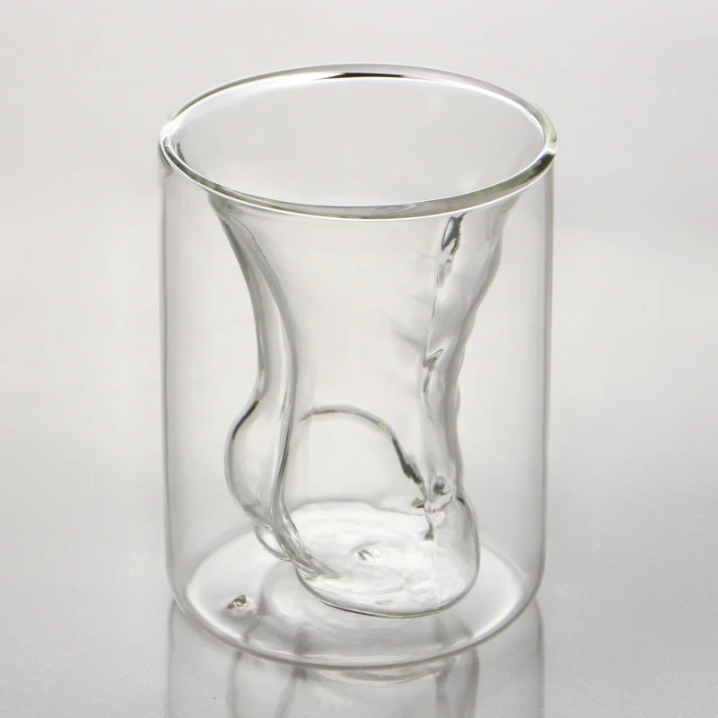150ml Naked Female and 180ml Naked Male wine glass cup Bachelor Party double wall glass wine cup