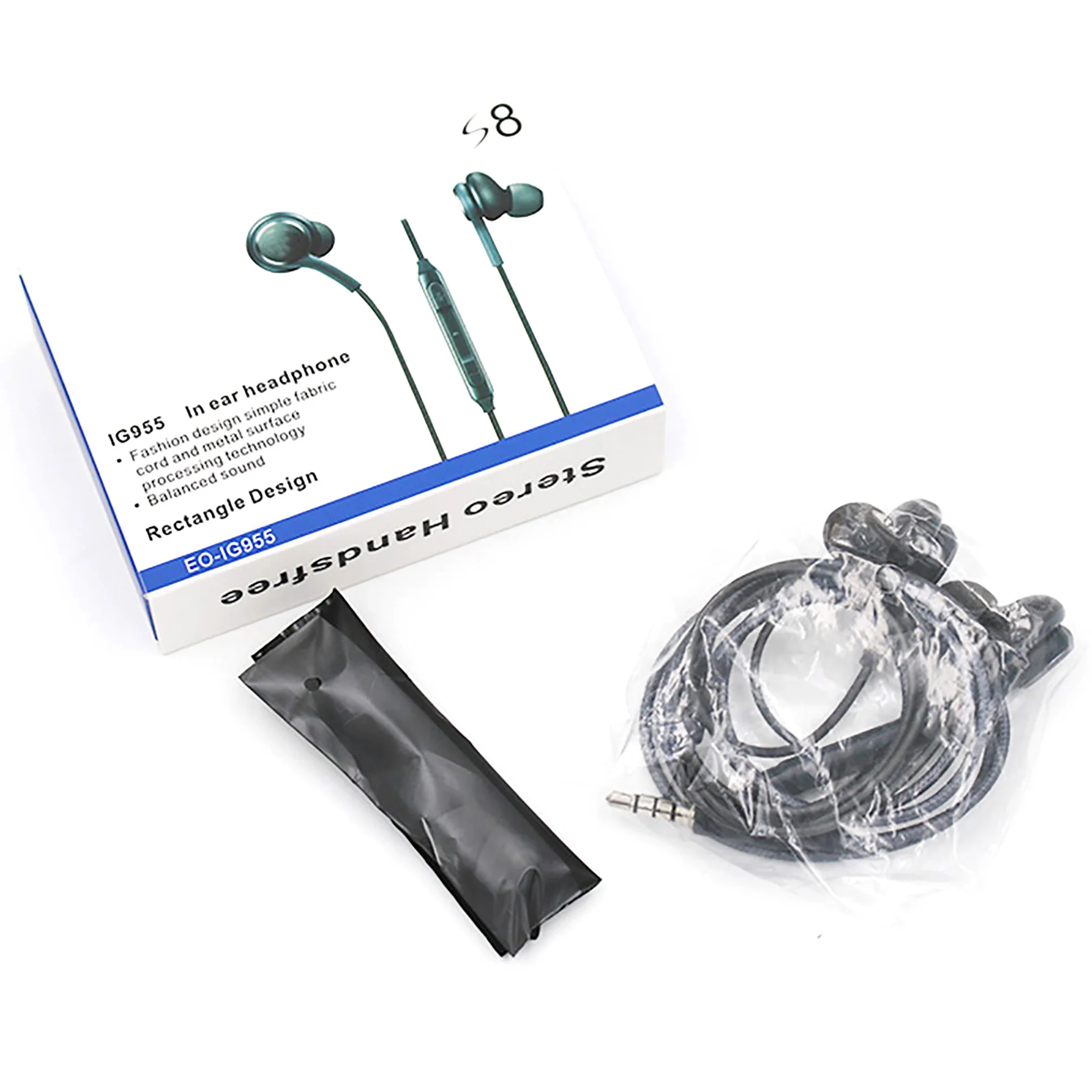 EO-IG955 3.5mm In-ear with Microphone Wire earphone for AKG headset for Samsung Galaxy S8 s9 S10 headphones