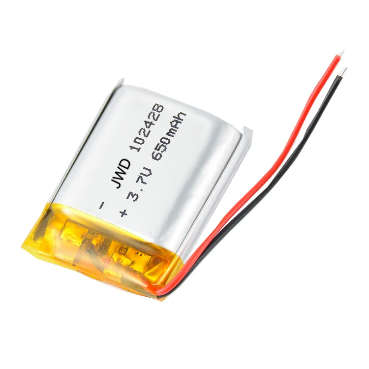 Manufacturers direct polymer lithium battery 102428 650mAh 3.7v camera GPS battery wholesale