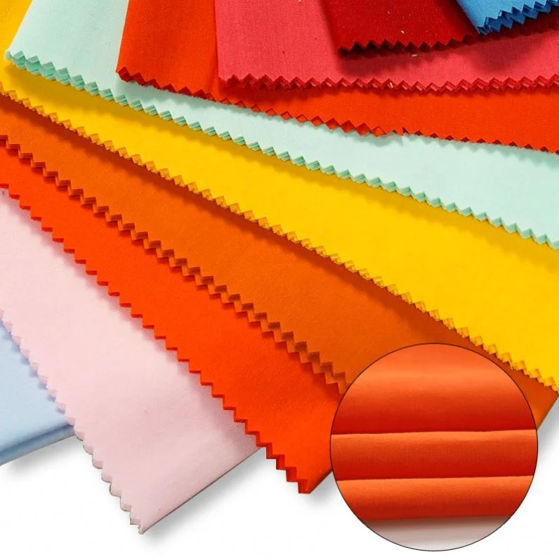 Clothes Underwear Fabric for Garment Factory Direct Elastic Yarn Lightweight Bamboo Woven Plain Dyed Cotton Nylon Spandex Kids