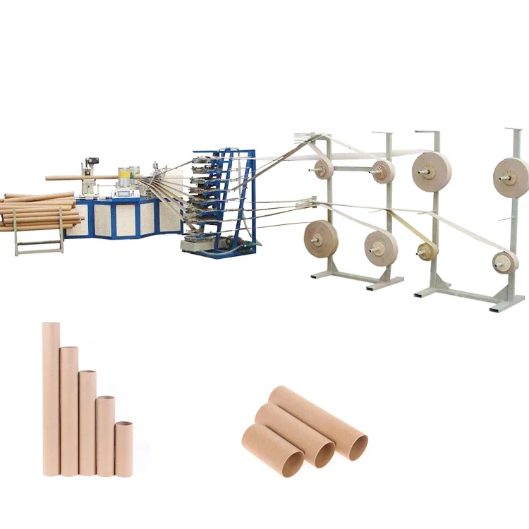 Полностью автоматическая машина для производства бумажных трубок, Высококачественная машина для производства спиральных трубок