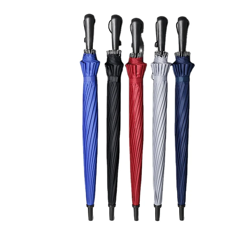 Long handle advertising  straight golf umbrella 16 ribs umbrella custom logo