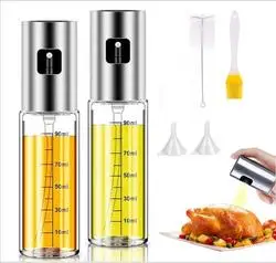 Stainless Steel Glass Spray Olive Oil Sprayer Bottle Oil Spray For Cooking  Camping