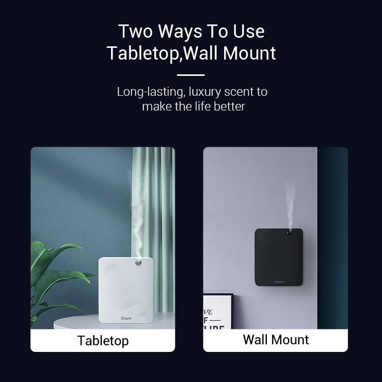 Direct Factory CH119 Smart Wall Mount Waterless Aroma Diffuser Fragrance Scent Air Essential Oil Diffuser for Hotel