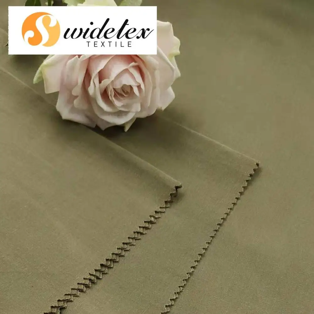 
 Оптовая продажа Lenzing proviscose однотонной ткани 125*65 180GSM вискоза Тенсел и смешанная льняная ткань для платья  