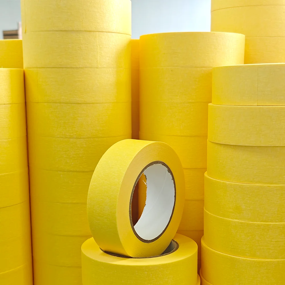 Australia Strong rubber glue High quality Decorative Crepe 50mm Beige General purpose Masking Paper Tape