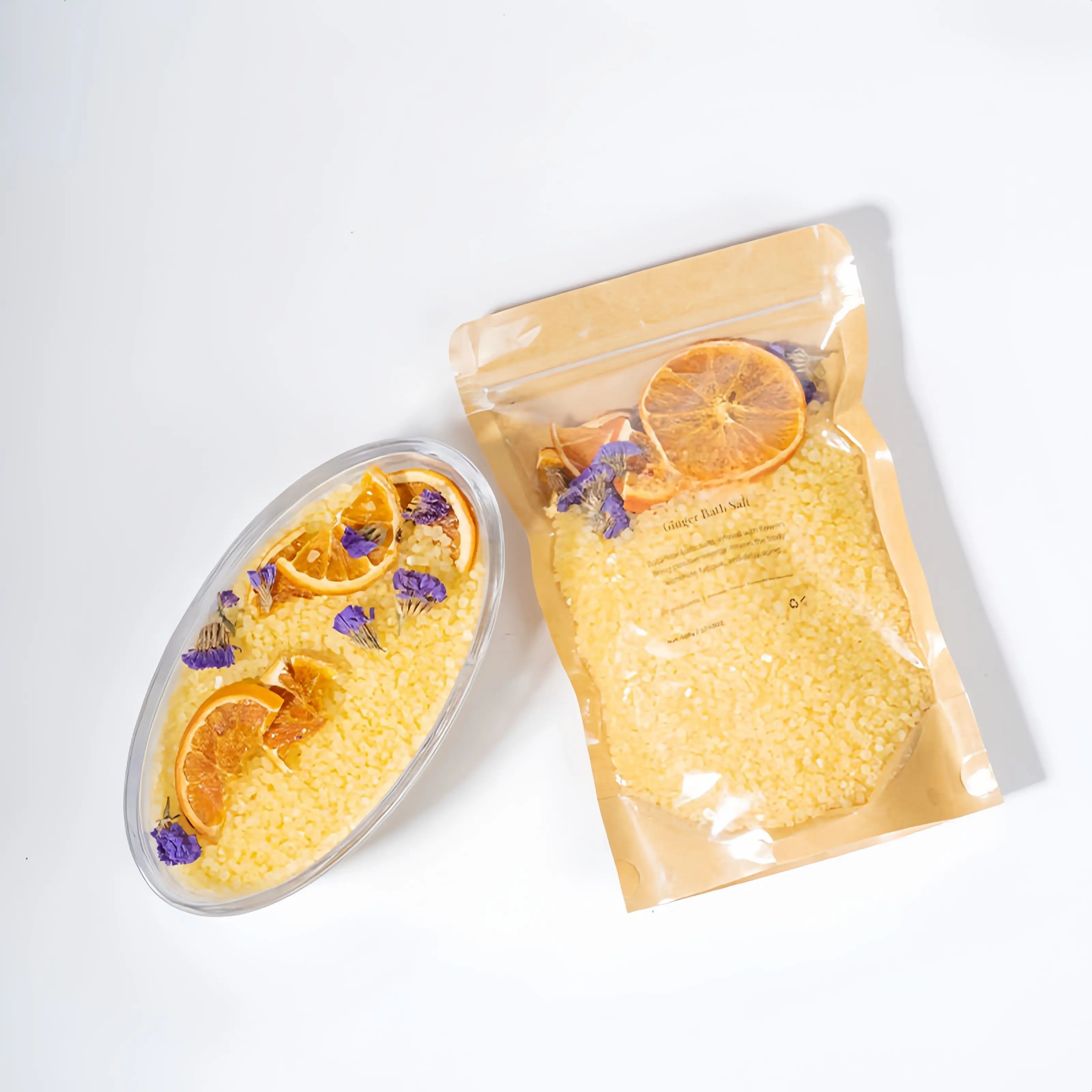 Private Label Bath Salts Flower Containers Organic Dead Sea Himalayan Luxury Epsom Salt Bath