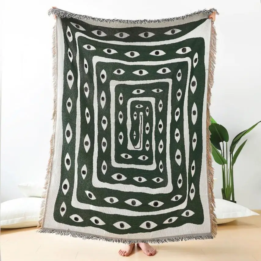 Spring throw blanket - snake pattern
