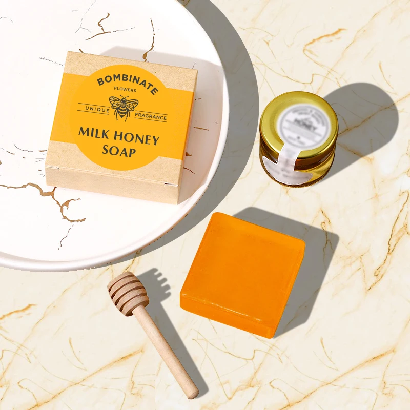 OEM ODM Hotel Natural Whitening Honey Body Soap Wholesale Organic Soap Private Label Savon Honey Soap