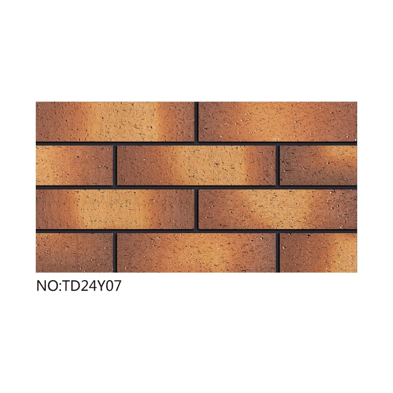Custom special shape clinker bricks wall panel looking terracotta exterior wall brick white color