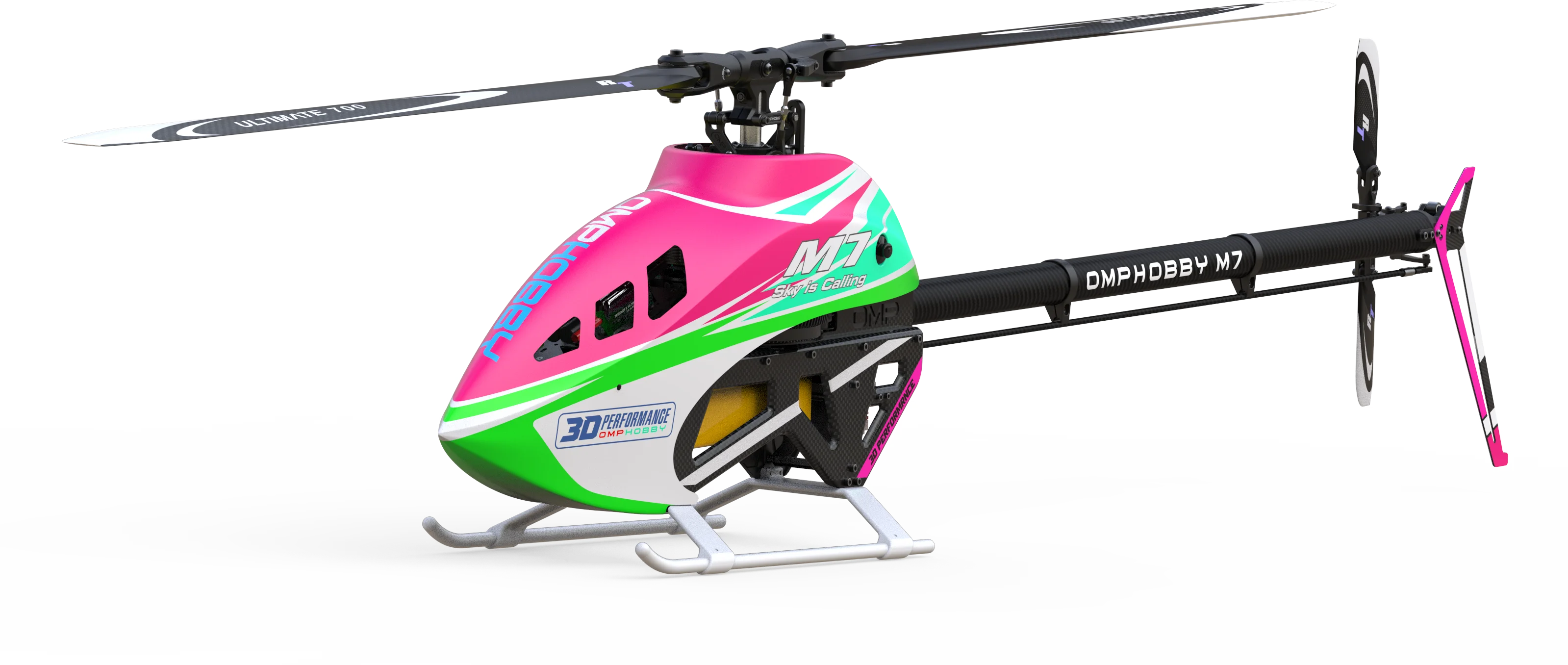 OMPHOBBY M7  kit support 6 channels 3D flight  High Performance RC Helicopters