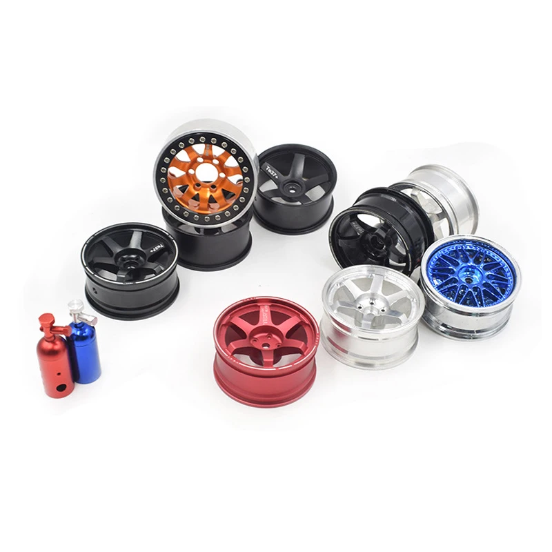 4 PCS CNC RC 1/10 Aluminum Rims Wheel For Rc 4WD  Traxxas TRX-4 D90 Car