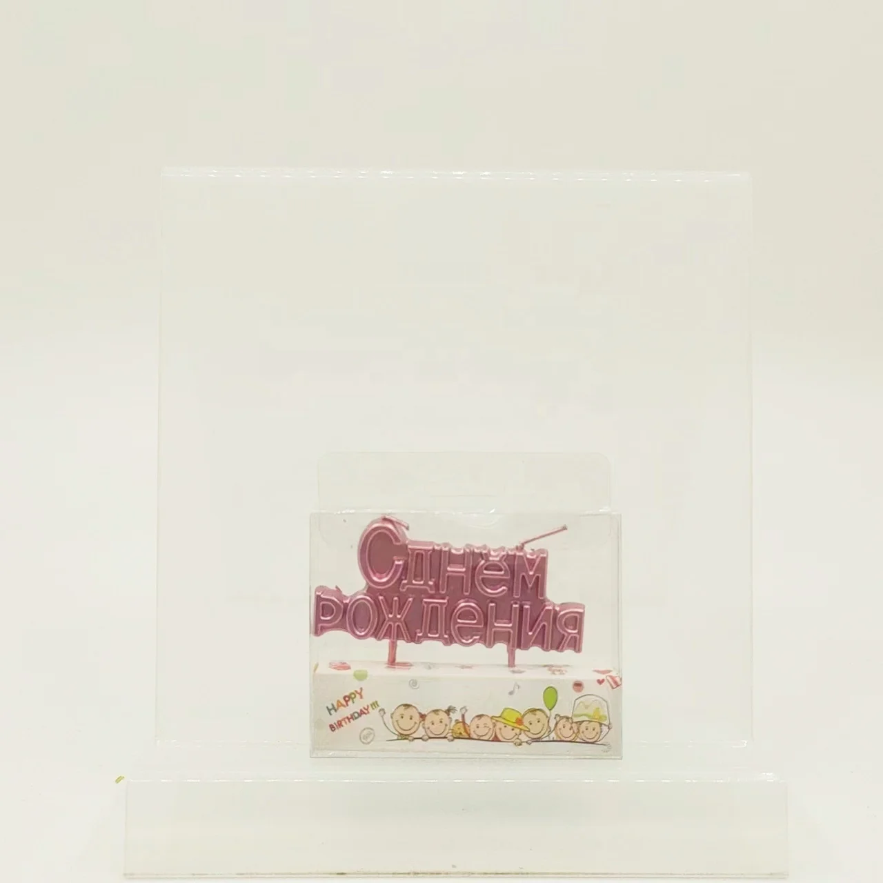 Hot Selling cotton wick molds letter shaped birthday candle for mothers