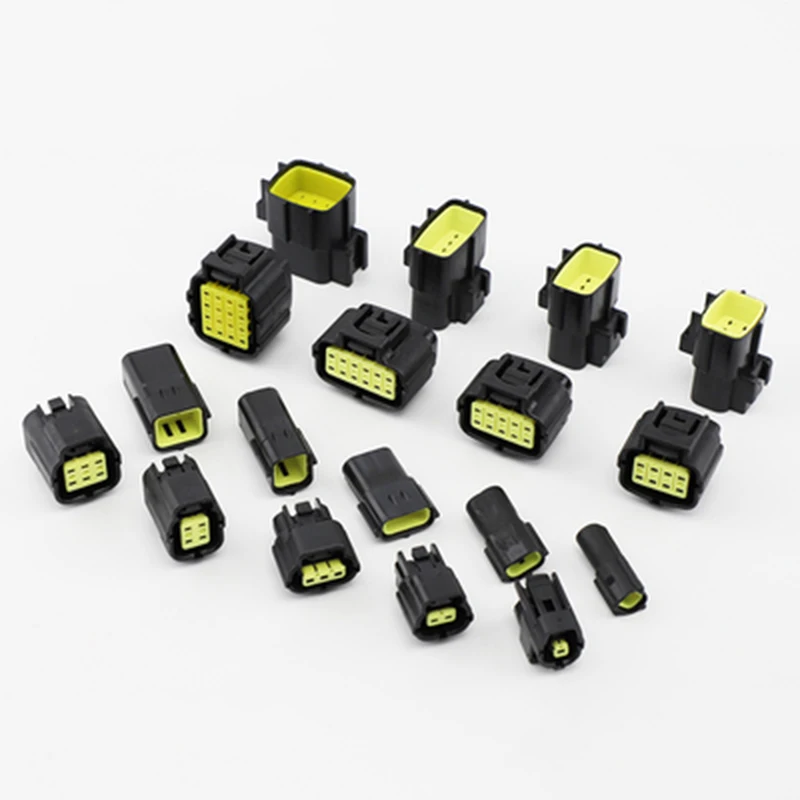 5 Sets 1/2/3/4/6/8/10/12 Pin Way Denso Waterproof Wire Connector Auto Sealed Electrical Socket Plug Kit For Car Truck DJ70116Y
