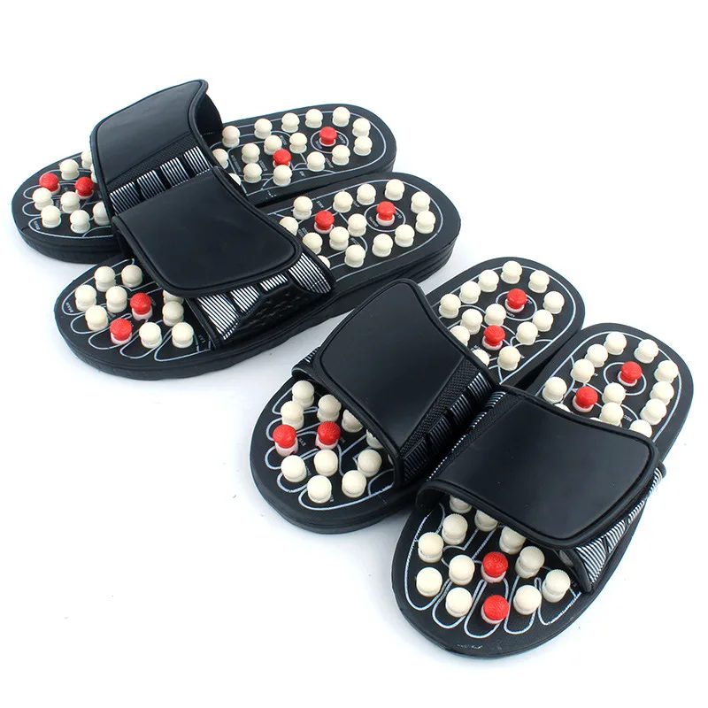 Acupoint Massage Slippers Sandal Acupressure Therapy Medical Rotating Foot Massager Shoes Feet Chinese for Men Unisex