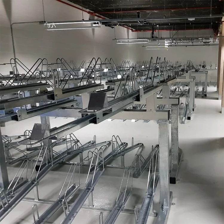 High Capacity Double-deck Bike Storage Parking Racks Bicycle Rack Stand