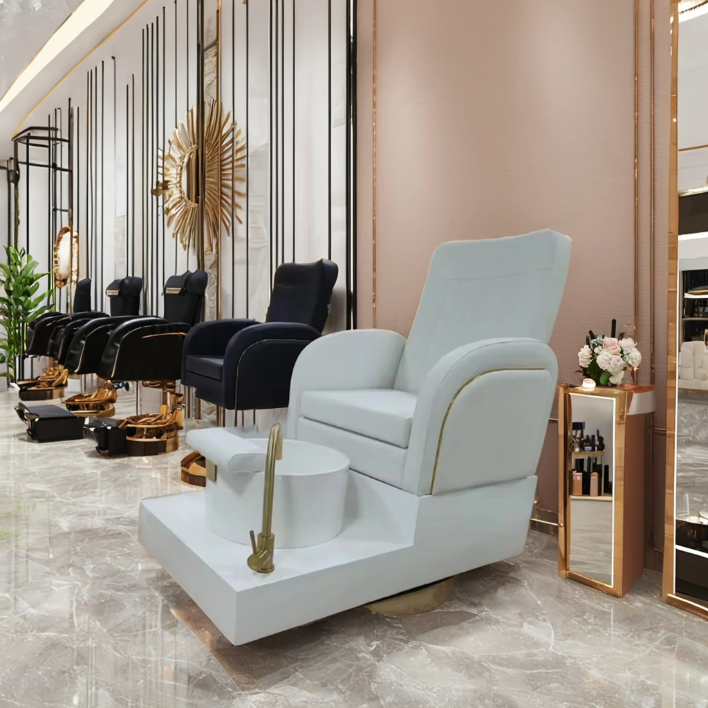 Luxury Modern Multifunctional PU Leather Pedicure Chair High Quality Spa Massage Pedicure Chair Salon Furniture