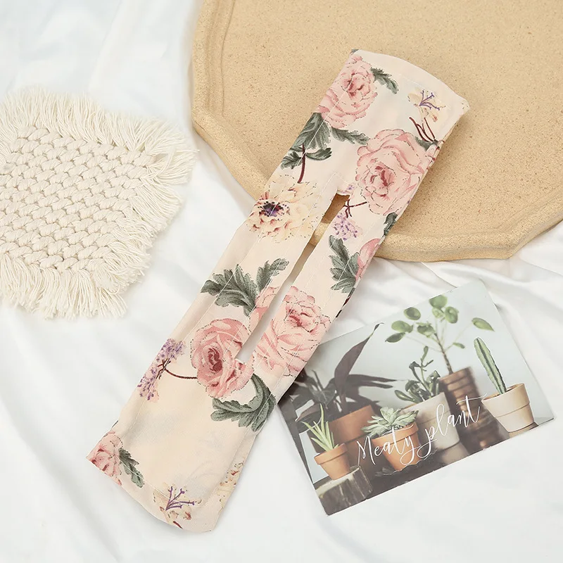 Hot sale new fashion hair styling tool statement colorful flower printing twist deft bun maker butterfly
