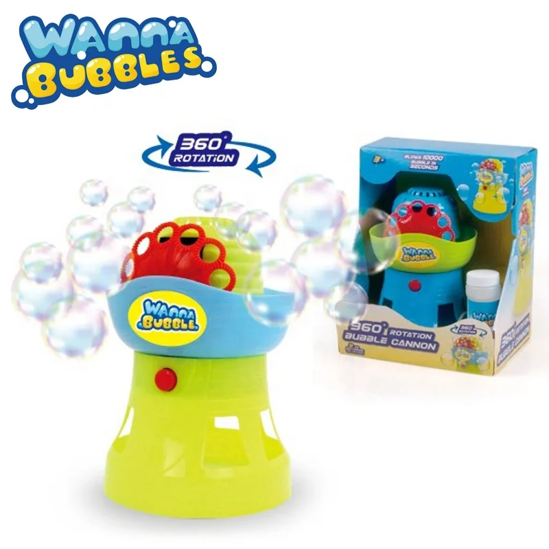2021 New soap bubbles maker 360 degree rotating bubble machine toys for kids