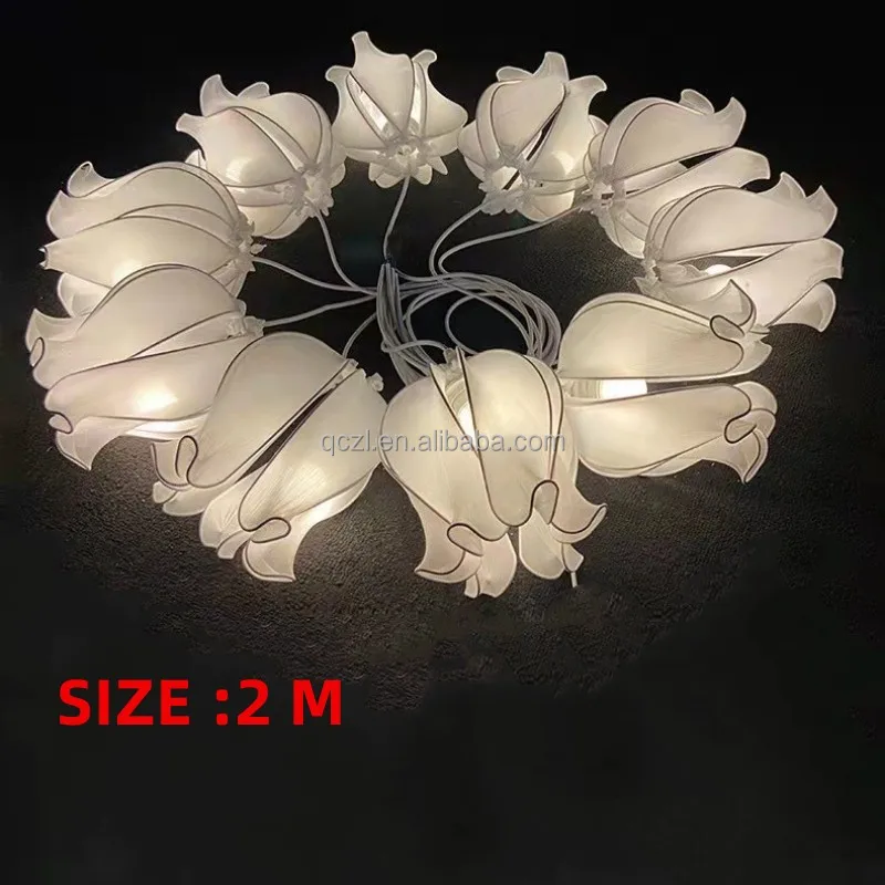 New 2 m Lily of the Valley Flower Orchid Chandelier Stage Window Hanging Lights Ceiling Wedding Layout Backdrop Light
