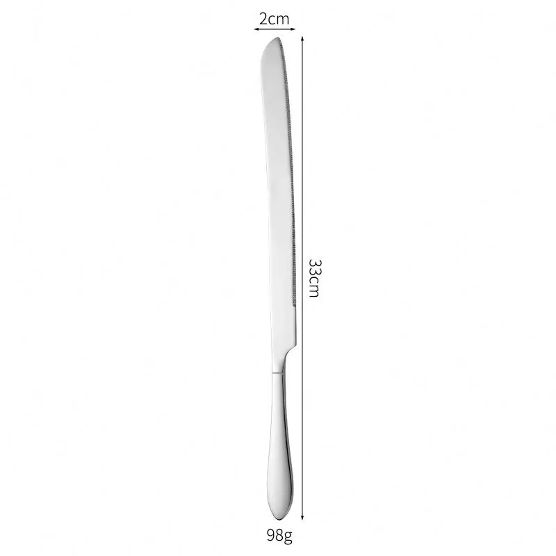 Top Sale Stainless Steel Wedding Tableware Party Bread Knife Wedding Cake Cutting Knife Set