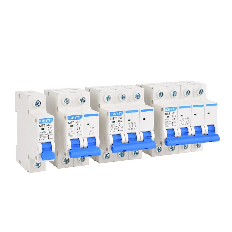 CHYT MCB Low Voltage Modular DIN Rail Products NBT1-63 Miniature Circuit Breaker