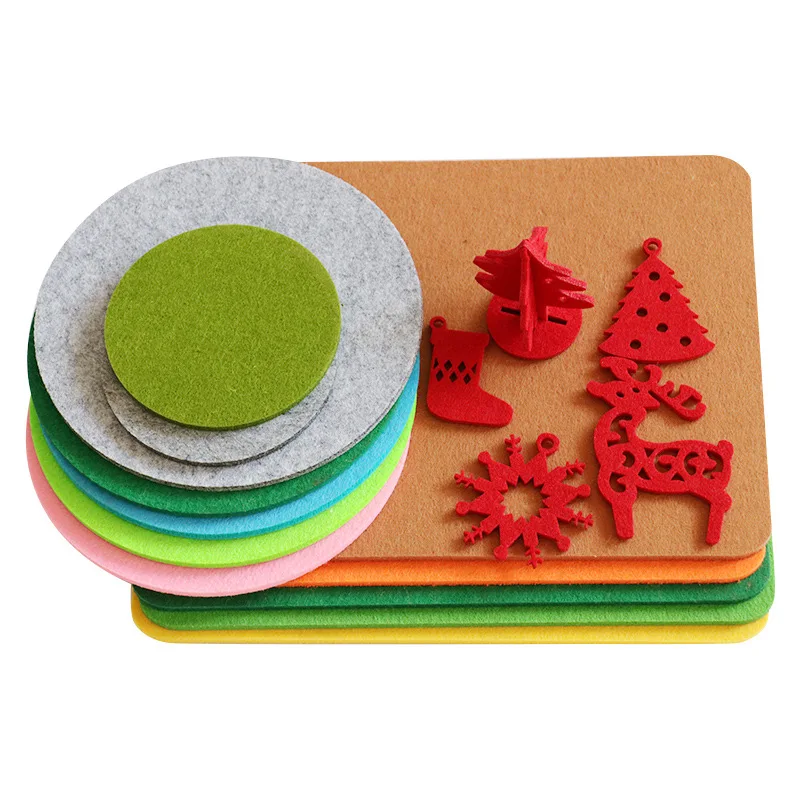 1mm 2mm 3mm 4mm 5mm 10mm Thick Wool Polyester Spunbond Needle punched felt fabric for Bag Felt cloth