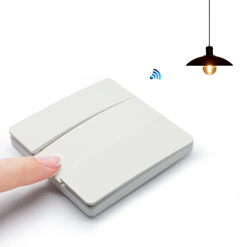  433 Rf дистанционный Wi-Fi беспроводной Умный домашний настенный выключатель alexa с автономным питанием Домашняя Автоматизация ES-WFD06 1-3 Gang Tuya света RF пульт дистанционного управления и Alexa Голосовое управление wifi сенсорный