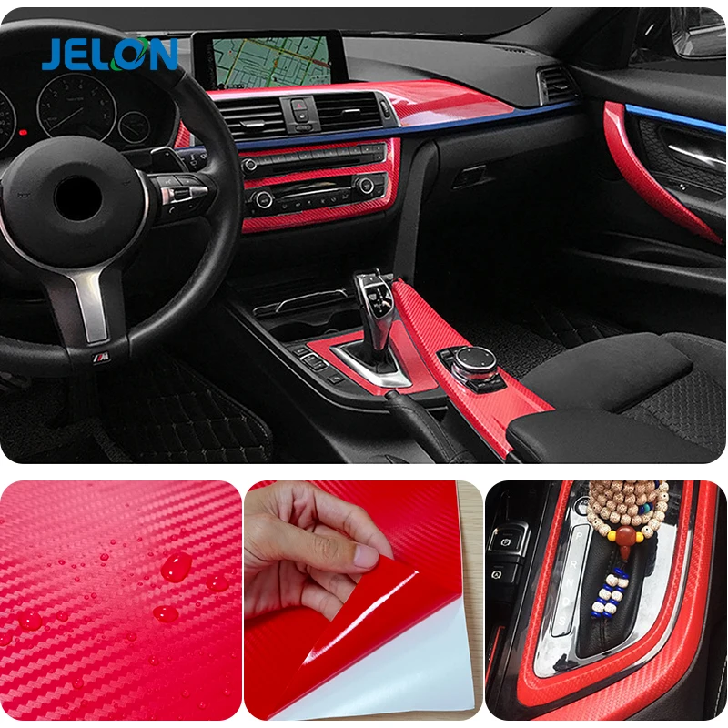 2D 3D 4D 5D 6D Carbon Fiber Vinyl Wrap Film Car Wrapping Foil Console Computer Laptop Skin Phone Cover Motorcycle