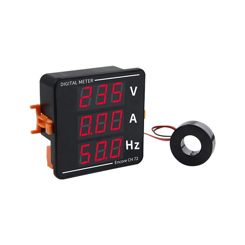 AC50-500V AC0-120A 10-99.9Hz AC Current Voltage Frequency Digital Display Meter Digital Voltmeter Ammeter