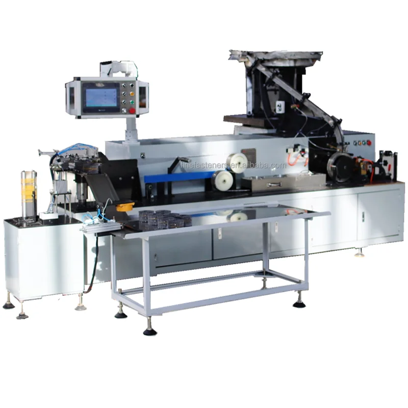 Automatic coil nail collator machine with rubber banding high speed nail production line setup