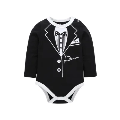 100% cotton baby boy rompers long sleeve baby clothes for 0-12 months