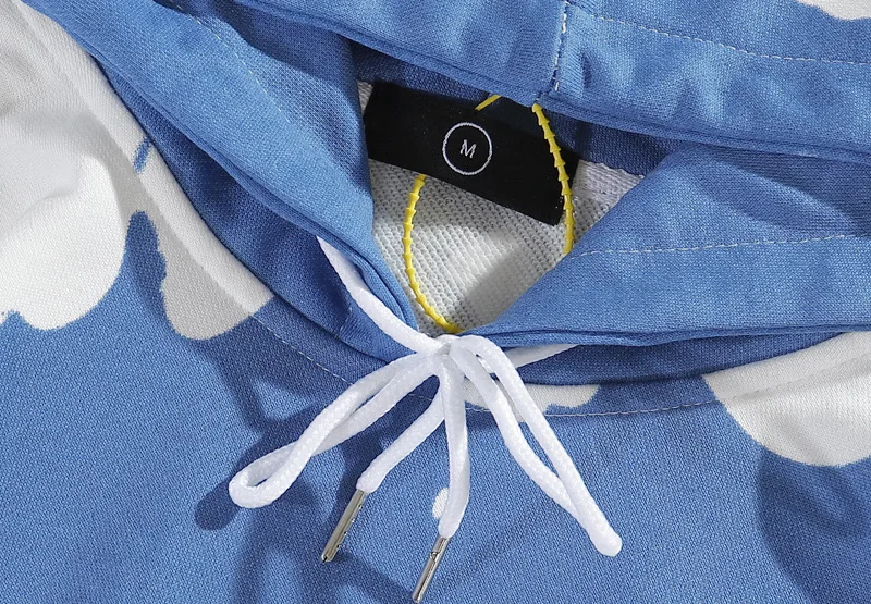 Tie Dye Stranger Things Sweatshirt Men and Women Wish you were here Letter Hooded Hoodies Oversize Hoody