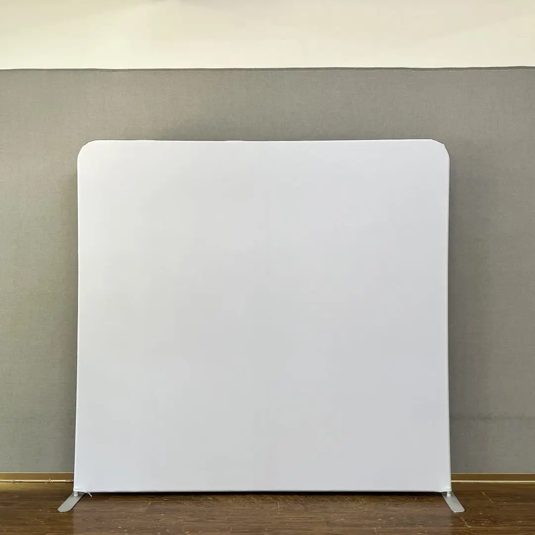 8ft Polyester fabric for photography black background tension fabric backdrop for studio photo shoot video party photo backdrop