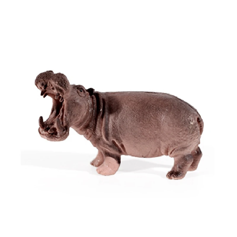 12 in 1 Plastic Soft PVC Material 14CM 3D Simulation Wild Animals Toy Play Set Small Elephant Rubber Toy for Kids