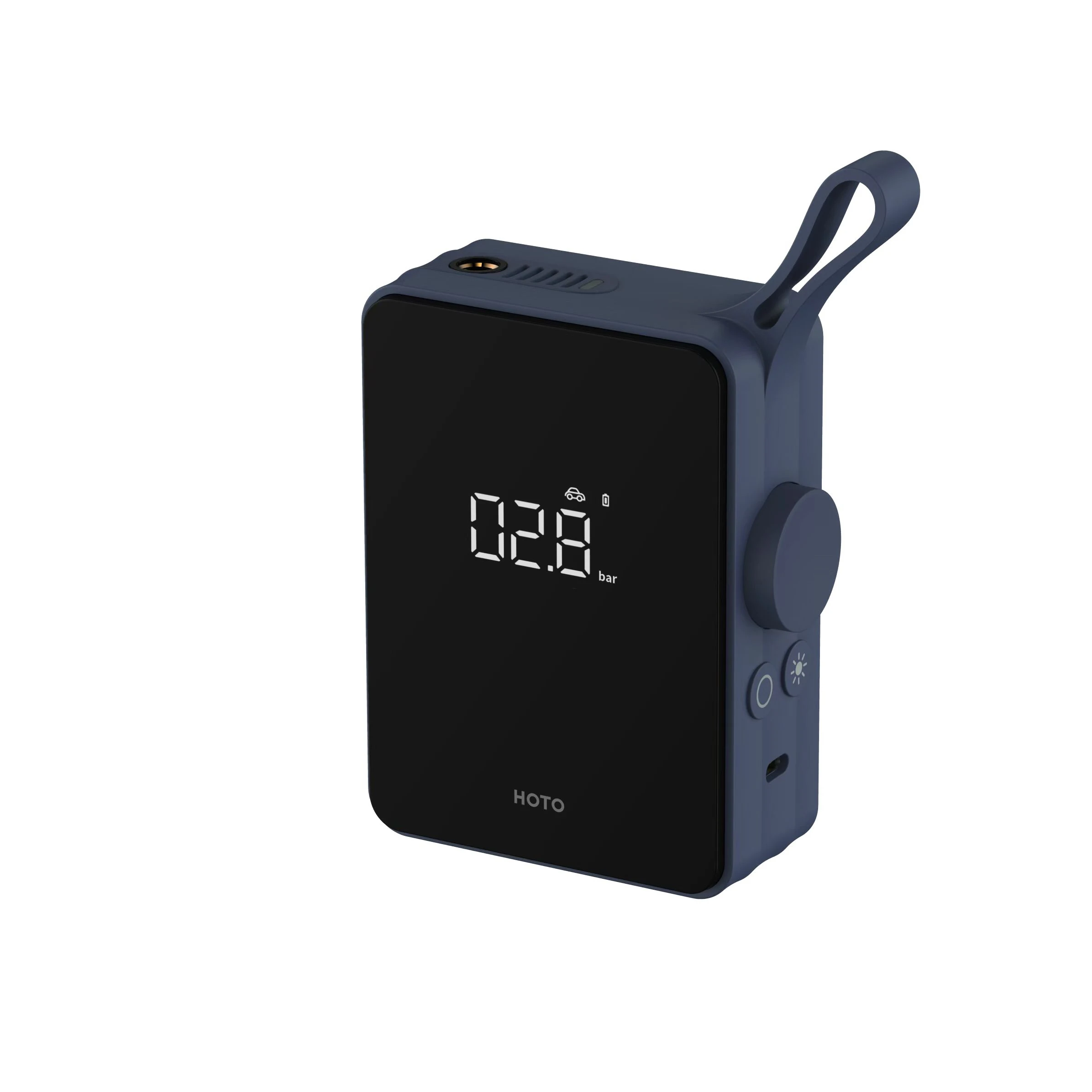 HOTO Portable Smart Digital Tire Pressure Detection Machine Electric Inflator Pump Bike Inflatable Treasure