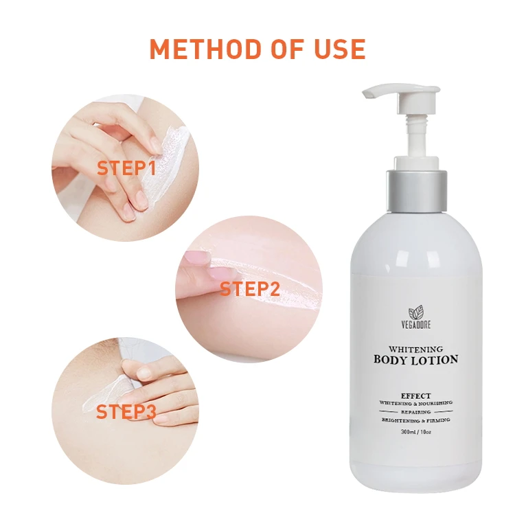 Частная этикетка по уходу за кожей Отбеливающий Крем Осветляющий отбеливающий лосьон для тела