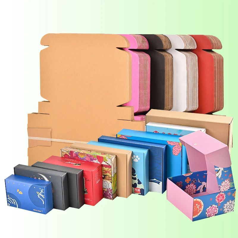 Custom Attractive Price Hot Sale Kraft Portable Biodegradable Environmental Compostable Corrugated Packaging Clothing Mailer Box