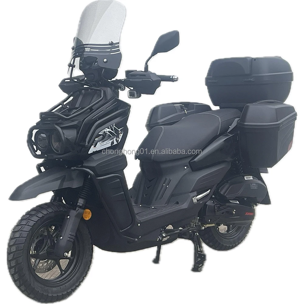 Wholesale Adults Air cooled Petrol Scooter High Speed Powerful Gasoline Motorcycle Moped 90km/h 150cc Gas Scooter (GALATIC)