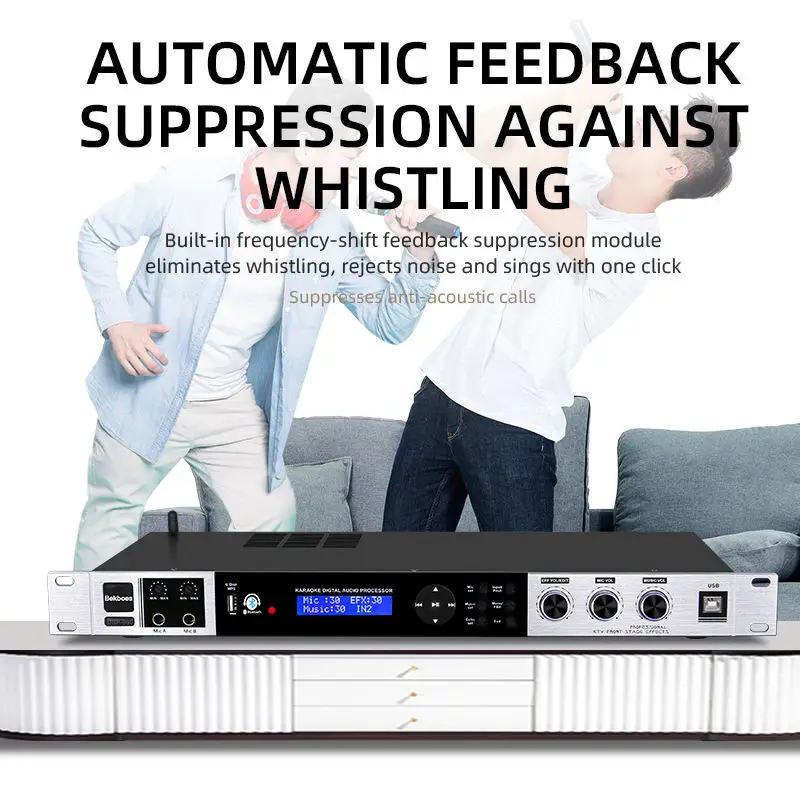 Professional Processor DPS-990 Karaoke System Sound Effector Digital Audio Processor