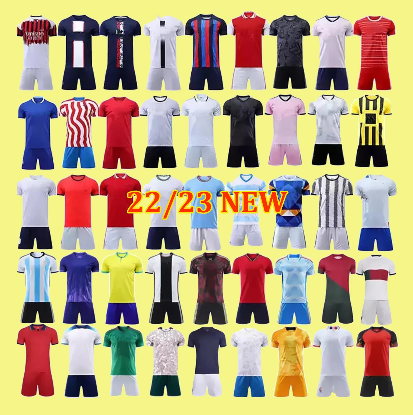 2022 National & Club Team Football Jersey England Netherlands Croatia Japan USA France Argentina soccer jersey
