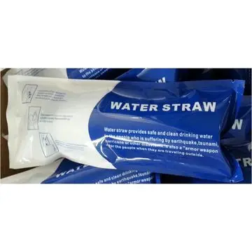 Personal Outdoor Survival Water Filter Straw For Camping and Hiking drinking water Survival water straw