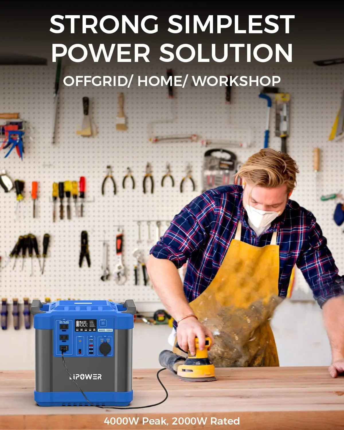 Factory Price 2000W DC AC Output Backup Power Bank Electric Car Power Station Portable Power Station For Home