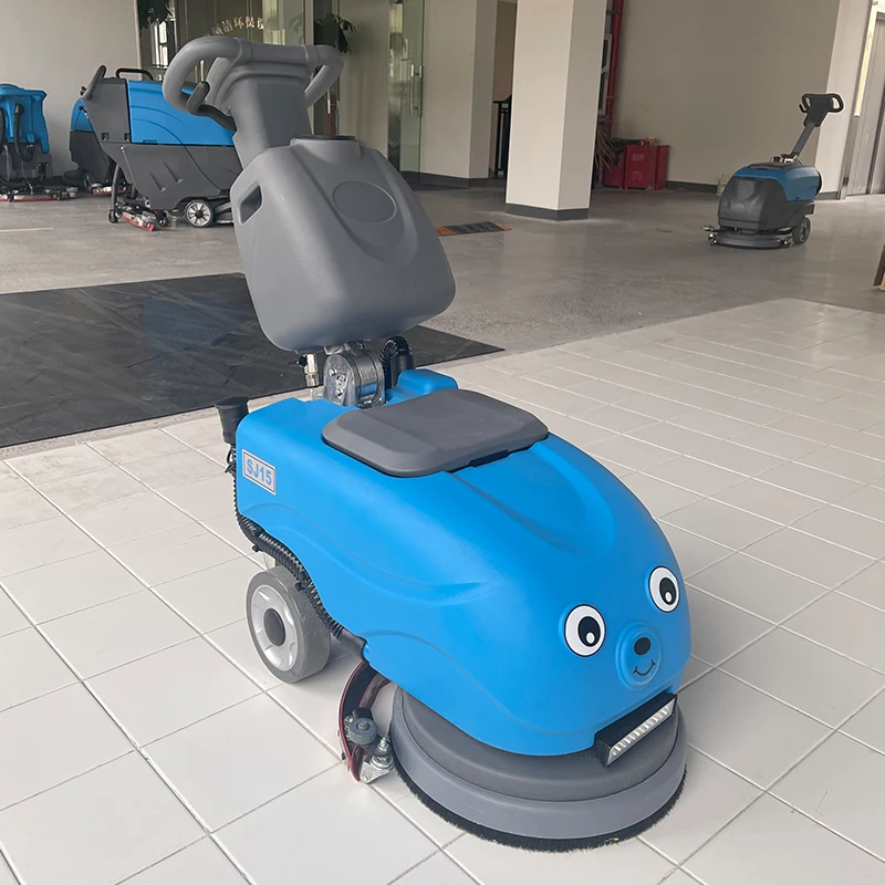 SHUOJIE SJ15 Battery Powered Floor Washing Machine Hand Held Floor Scrubber And Dryer