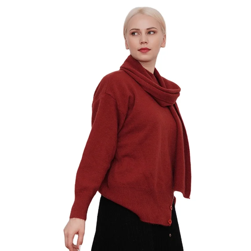 2021 autumn sweaters custom logo womens knit colour hoodie sweater