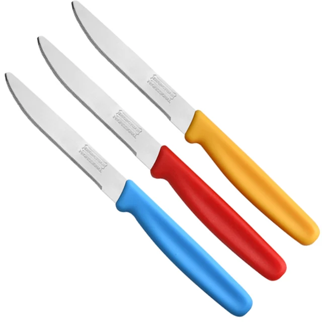 Best Food Grade 3 Piece kitchen Stainless Steel Meat Cutting Steak Filet Knife Set