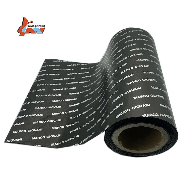 
Custom logo printing tissue wrapping paper roll paper for packaging 