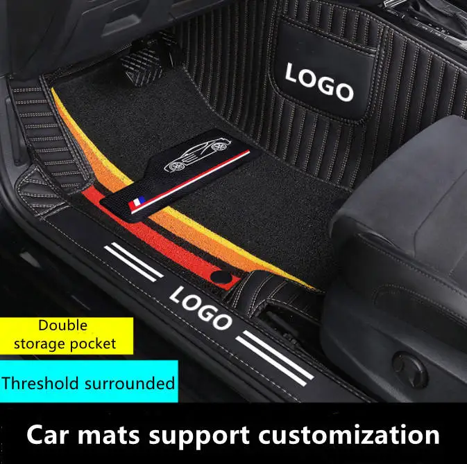 Car Floor Mats All Weather Anti-Slip Waterproof Floor Liners Car Mat Interior Accessories 4 Pieces Floor Wholesale Custom Car Ma